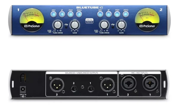PreSonus BlueTube DP V2 2-Canales Preamplificador de Micrófono
